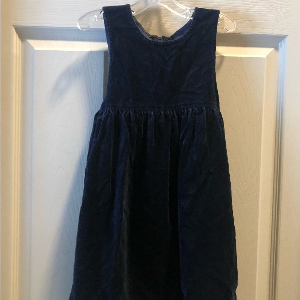 Vintage Therese: The Children’s Collection Navy Cotton Velvet Dress Jumper 4T